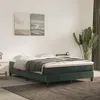Image de Cadre de lit sans matelas vert foncé 140x200 cm velours