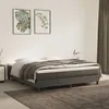 Image de Cadre de lit sans matelas gris foncé 160x200 cm velours