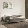 Image de Cadre de lit sans matelas gris clair 180x200 cm velours