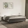 Image de Cadre de lit sans matelas gris foncé 180x200 cm velours