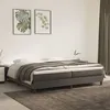 Image de Cadre de lit sans matelas gris foncé 200x200 cm velours