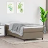 Image de Cadre de lit sans matelas taupe 80x200 cm tissu