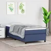 Image de Cadre de lit sans matelas bleu 80x200 cm tissu