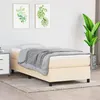 Image de Cadre de lit sans matelas crème 90x200 cm tissu