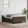 Image de vidaXL Bedframe zonder matras 120x200 cm stof donkerbruin3120849