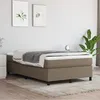 Image de vidaXL Bedframe zonder matras 120x200 cm stof taupe3120850