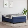 Image de Cadre de lit sans matelas bleu 120x200 cm tissu