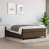 Image de vidaXL Bedframe zonder matras stof donkerbruin 140x190 cm3120857