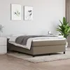 Image de Cadre de lit sans matelas taupe 140x190 cm tissu