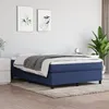 Image de Cadre de lit sans matelas bleu 140x190 cm tissu