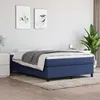 Image de Cadre de lit sans matelas bleu 140x200 cm tissu