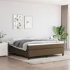 Image de vidaXL Bedframe zonder matras stof donkerbruin 160x200 cm3120873