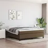 Image de vidaXL Bedframe zonder matras stof donkerbruin 180x200 cm3120881