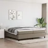 Image de vidaXL Bedframe zonder matras stof taupe 200x200 cm3120890