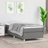 Image de vidaXL Bedframe zonder matras 90x190 cm stof donkergrijs3120922