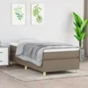 Image de Cadre de lit sans matelas taupe 90x190 cm tissu