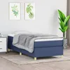 Image de Cadre de lit sans matelas bleu 90x190 cm tissu
