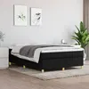 Image de Cadre de lit sans matelas noir 140x200 cm tissu
