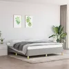 Image de Cadre de lit sans matelas gris clair 180x200 cm tissu