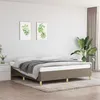 Image de Cadre de lit sans matelas taupe 180x200 cm tissu