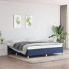 Image de Cadre de lit sans matelas bleu 180x200 cm tissu
