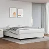 Image de Cadre de lit sans matelas blanc 160x200 cm similicuir
