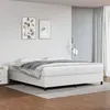 Image de Cadre de lit sans matelas blanc 200x200 cm similicuir