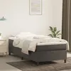 Image de Cadre de lit sans matelas gris foncé 80x200 cm velours