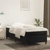 Image de Cadre de lit sans matelas noir 80x200 cm velours