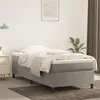 Image de Cadre de lit sans matelas gris clair 90x190 cm velours