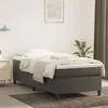 Image de Cadre de lit sans matelas gris foncé 90x190 cm velours