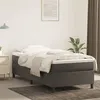 Image de Cadre de lit sans matelas gris foncé 90x200 cm velours