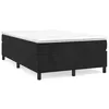Image de Cadre de lit sans matelas noir 120x200 cm velours