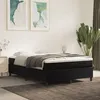 Image de Cadre de lit sans matelas noir 140x190 cm velours