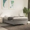 Image de vidaXL Bedframe zonder matras 140x200 cm fluweel lichtgrijs3121120