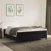 Image de Cadre de lit sans matelas noir 160x200 cm velours