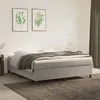Image de Cadre de lit sans matelas gris clair 180x200 cm velours