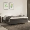 Image de Cadre de lit sans matelas gris foncé 180x200 cm velours