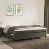 Image de Cadre de lit sans matelas gris foncé 200x200 cm velours