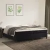 Image de Cadre de lit sans matelas noir 200x200 cm velours