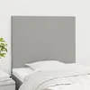 Image de vidaXL Hoofdborden 2 st 90x5x78/88 cm stof lichtgrijs3116034