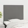 Image de vidaXL Hoofdborden 2 st 100x5x78/88 cm stof donkergrijs3116043