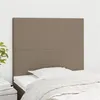 Image de vidaXL Hoofdborden 2 st 100x5x78/88 cm stof taupe3116046