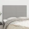 Image de vidaXL Hoofdborden 4 st 72x5x78/88 cm stof lichtgrijs3116050