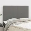 Image de vidaXL Hoofdborden 4 st 72x5x78/88 cm stof donkergrijs3116051