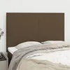 Image de vidaXL Hoofdborden 4 st 72x5x78/88 cm stof donkerbruin3116053