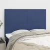 Image de vidaXL Hoofdborden 4 st 72x5x78/88 cm stof blauw3116056