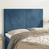 Image de vidaXL Hoofdborden 4 st 72x5x78/88 cm fluweel donkerblauw3116104