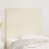 Image de vidaXL Têtes de lit 2 pcs Crème 90x5x78/88 cm Similicuir