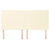 Image de Têtes de lit 4 pcs Crème 90x5x78/88 cm Similicuir
